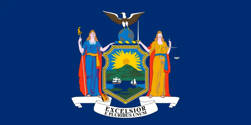 Flag represent the New York state