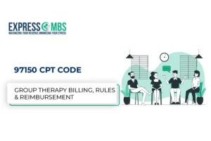 A gurop of people talk to each in therapy room about the gurop therapy for this use thsi cpt 97150 CPT Code.