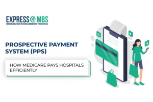 A professional women show about the Prospective Payment System (PPS) in Healthcare for the hospital process.