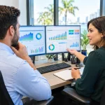 Revenue cycle management Florida medical billing specialists reviewing claims dashboard